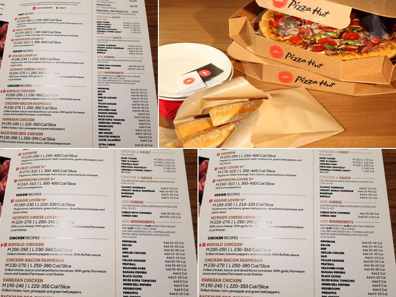 Pizza Hut Menu