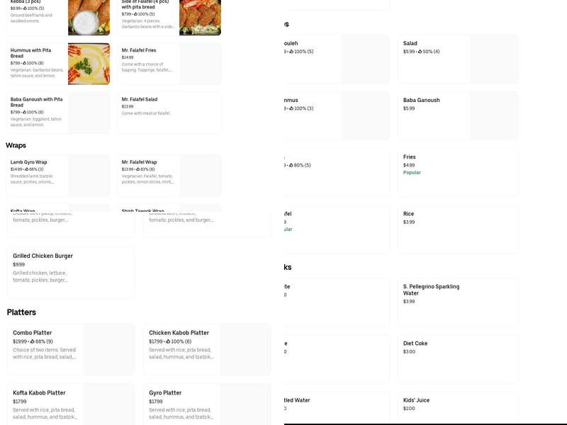 Khyber Kebab House Menu