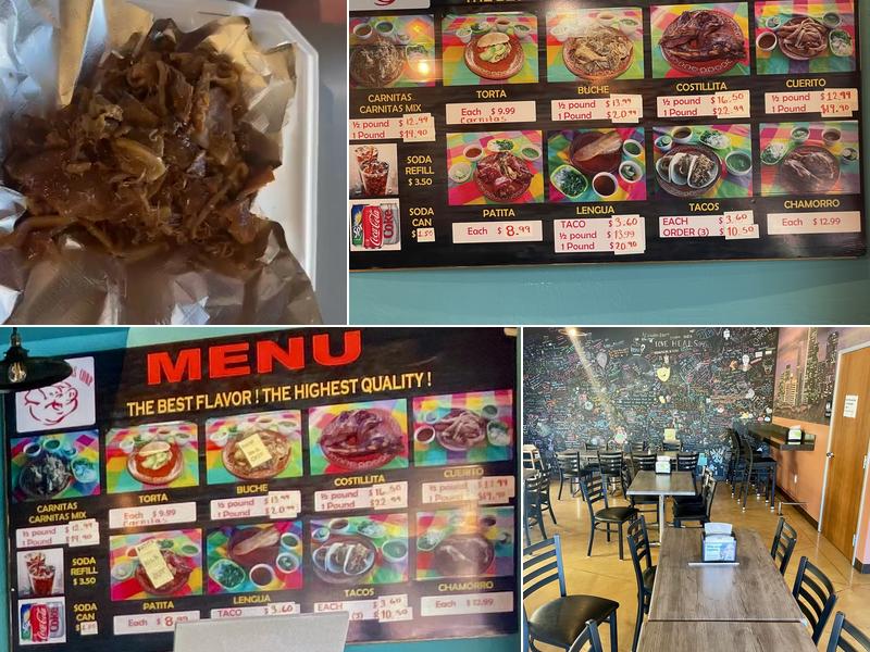 Carnitas Michoacanas Menu