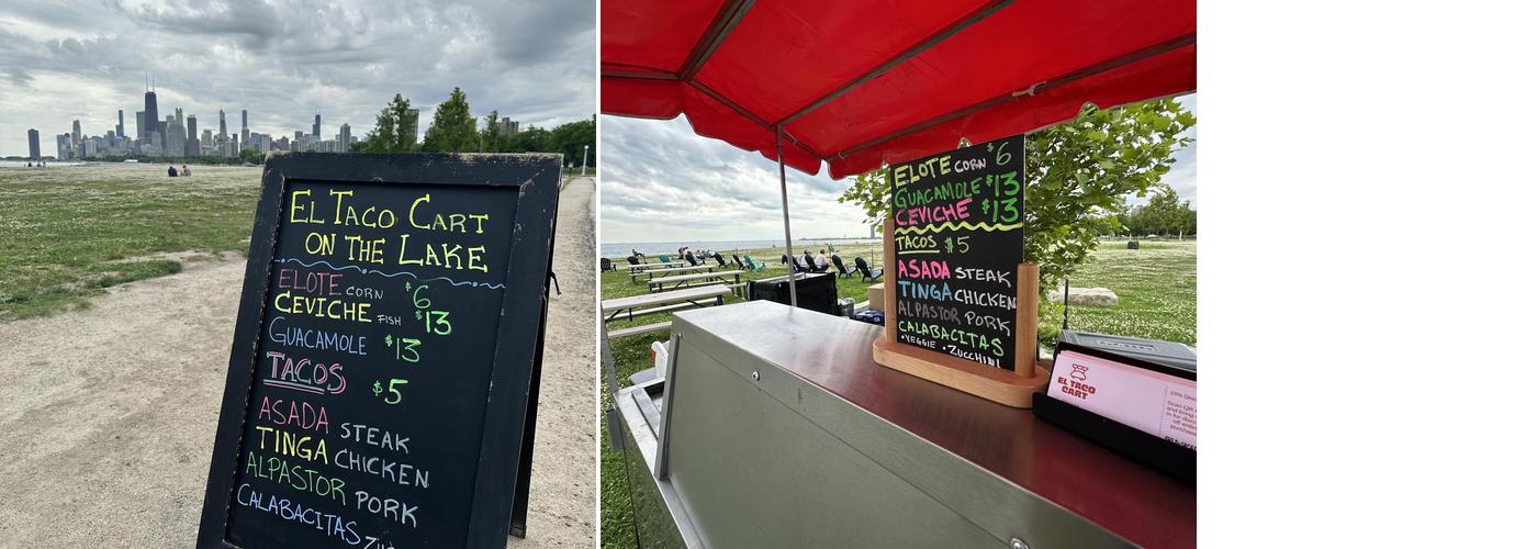El Taco Cart on the Lake Menu