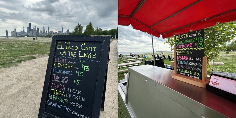 El Taco Cart on the Lake Menu