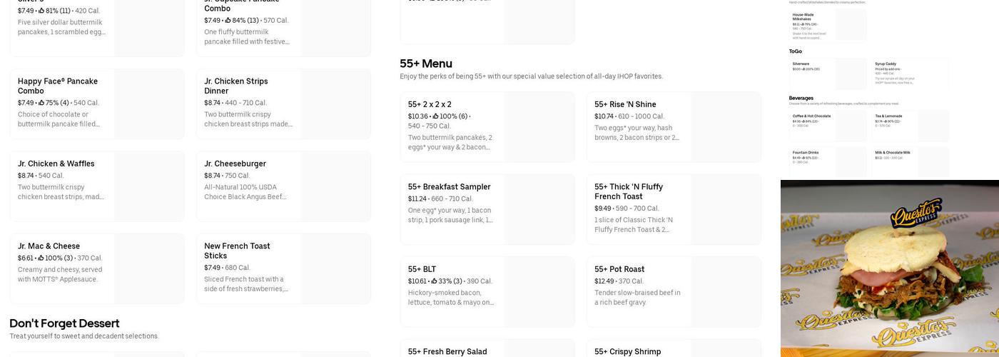 Quesito’s Express Menu