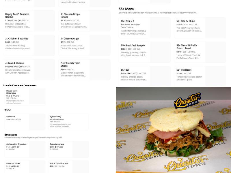 Quesito’s Express Menu