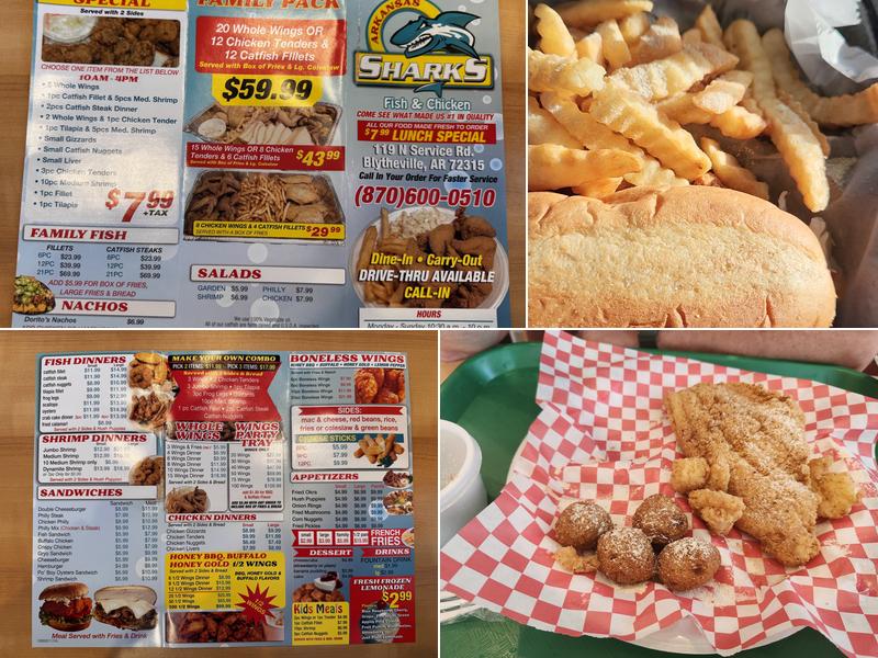 Sharks Fish & Chicken - Blytheville Menu