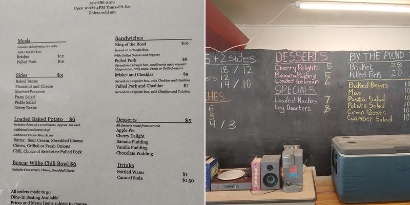 Down by the Tracks Menu