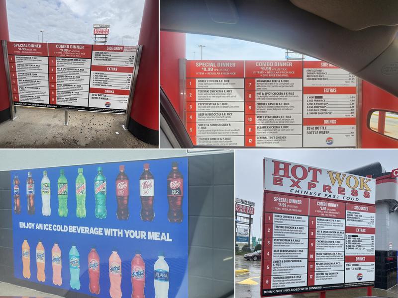 Hot wok express Menu