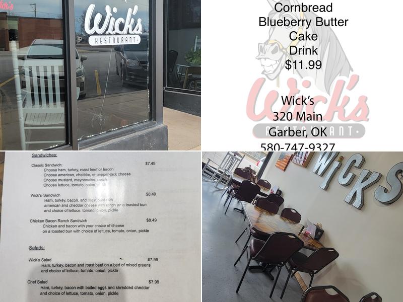 Wick's Restaurant 320 Main St, Garber