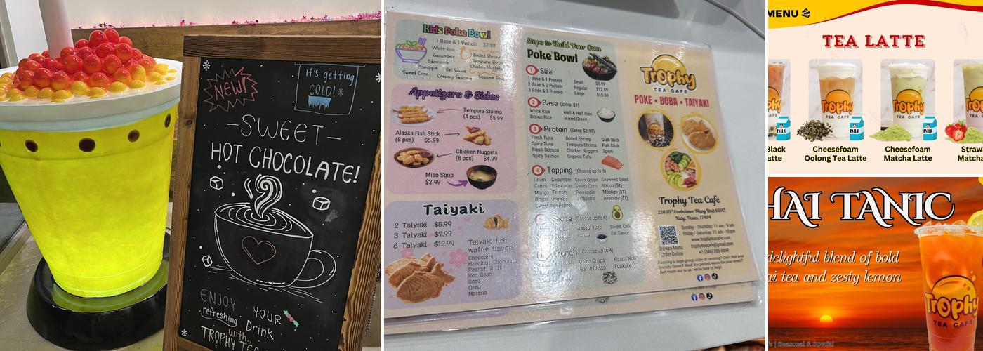Trophy Tea Cafe Menu