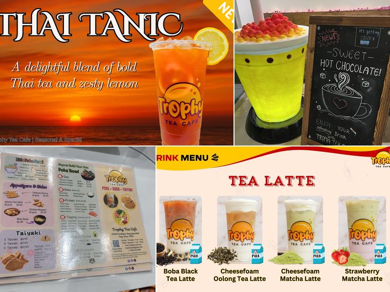 Trophy Tea Cafe Menu