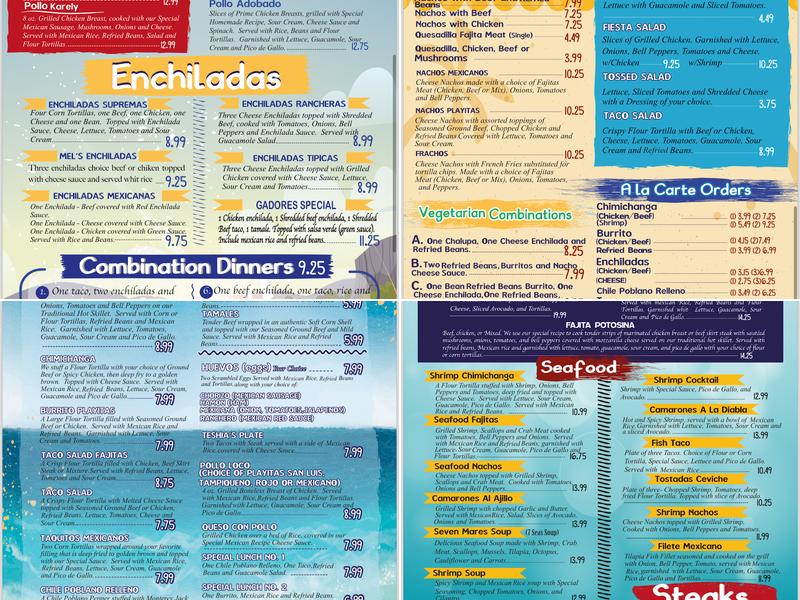 Las Playitas of Melbourne Menu