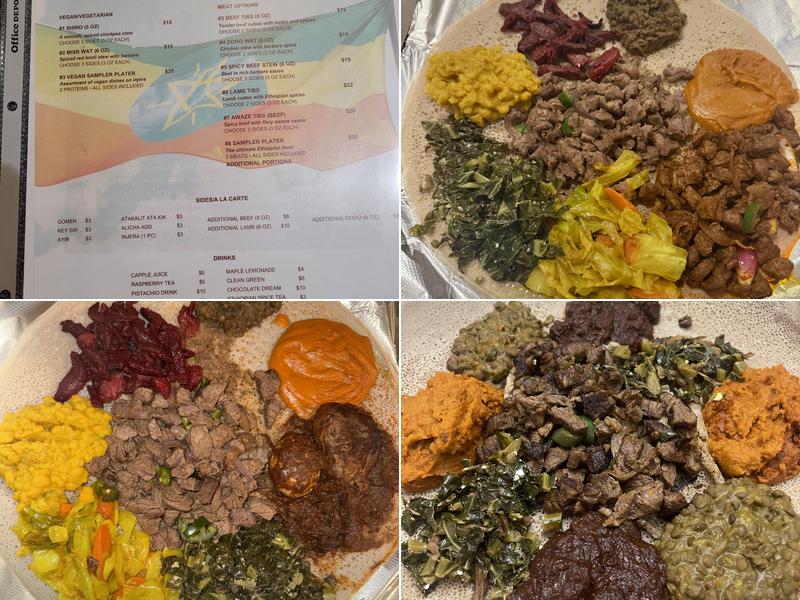 Ethiopian Cuisine by Friends, LLC Menu