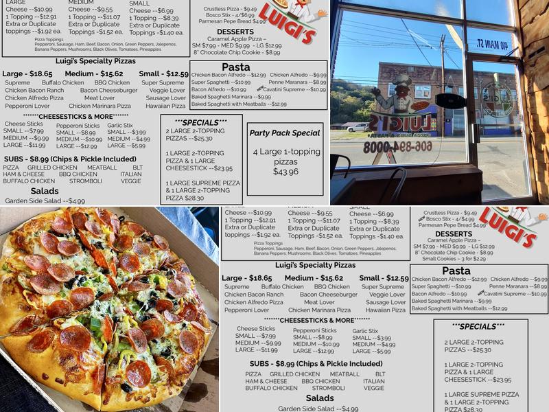 Luigi's - Cumberland, KY Menu