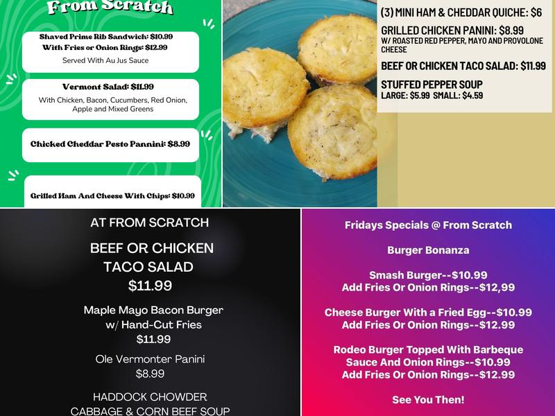 From Scratch Menu