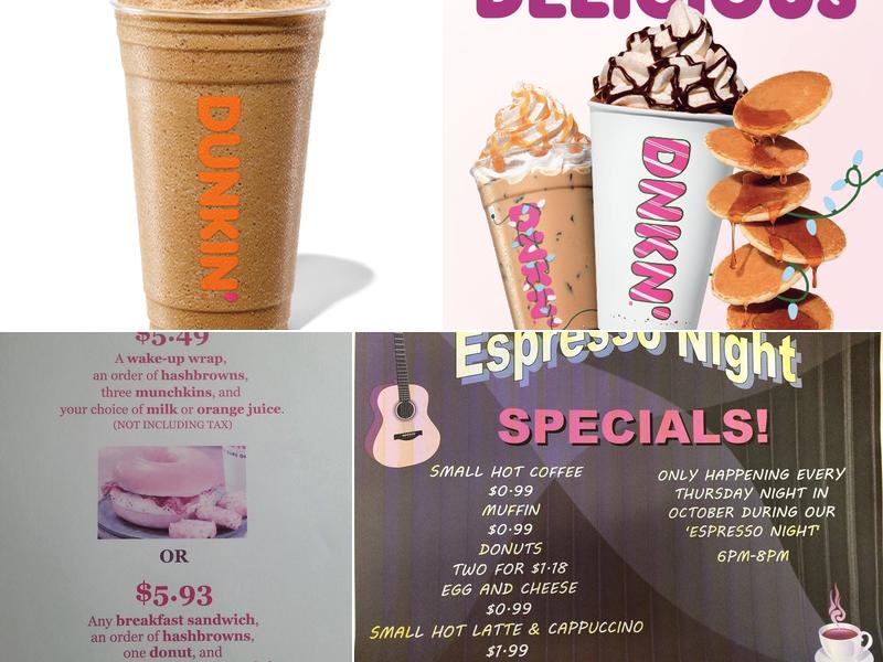 Dunkin' Menu