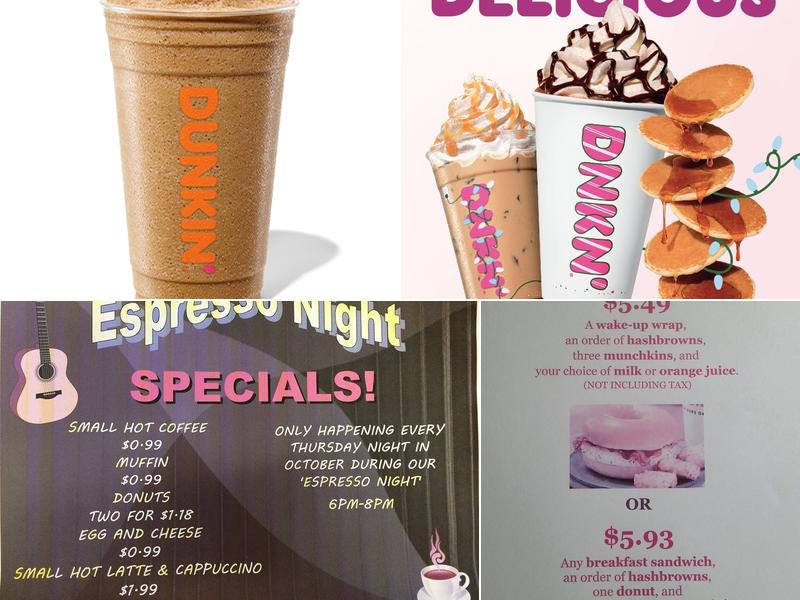 Dunkin' Menu