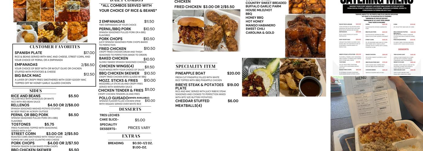 Que Rico Restaurant Menu