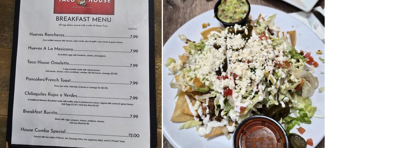 Taco House Menu