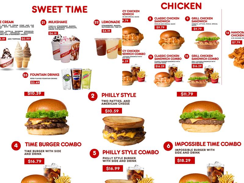 Time Burger Menu