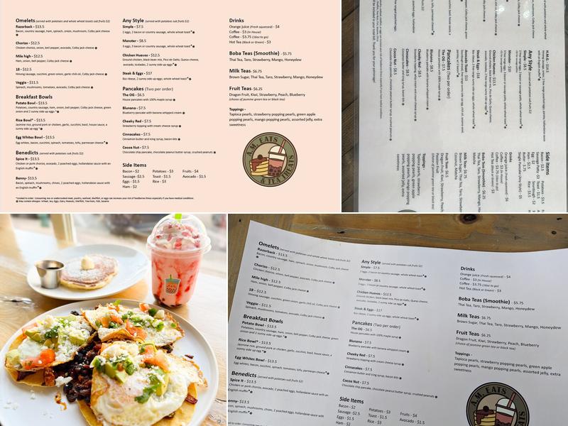 A.M. Eats & Tea Treats Menu