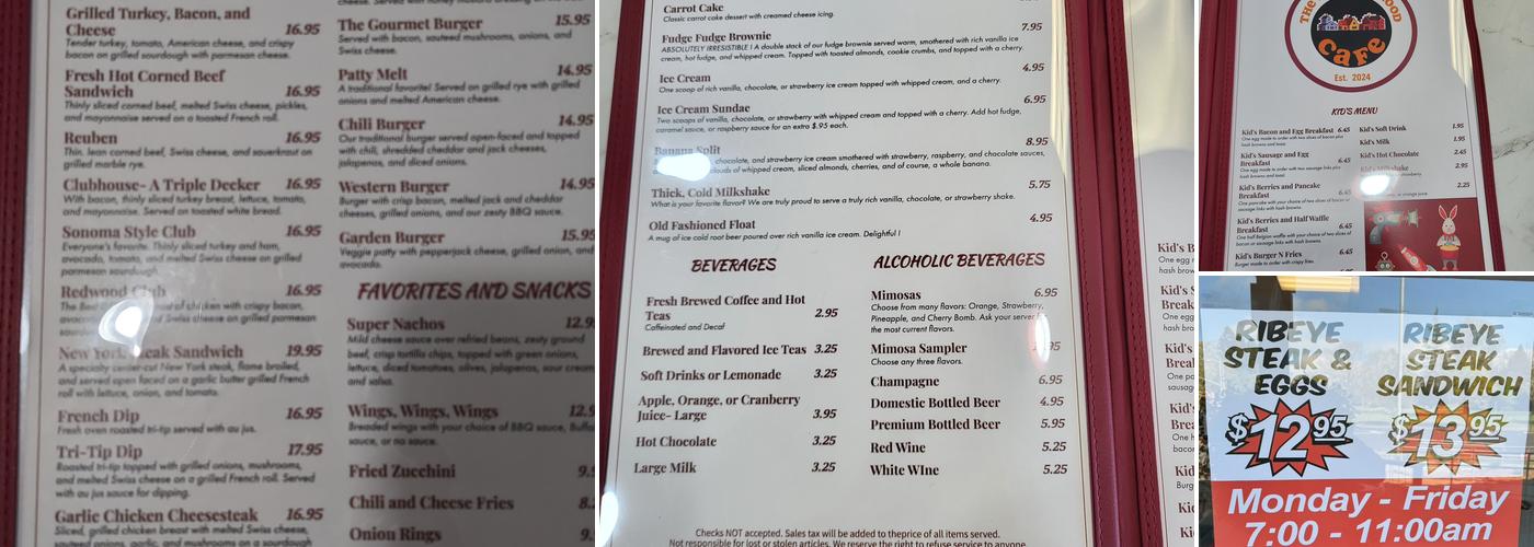 The Neighborhood Cafe Menu