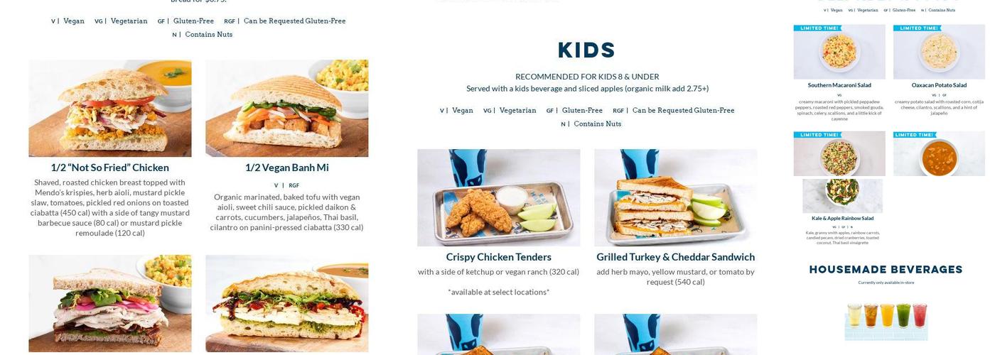 Mendocino Farms Menu