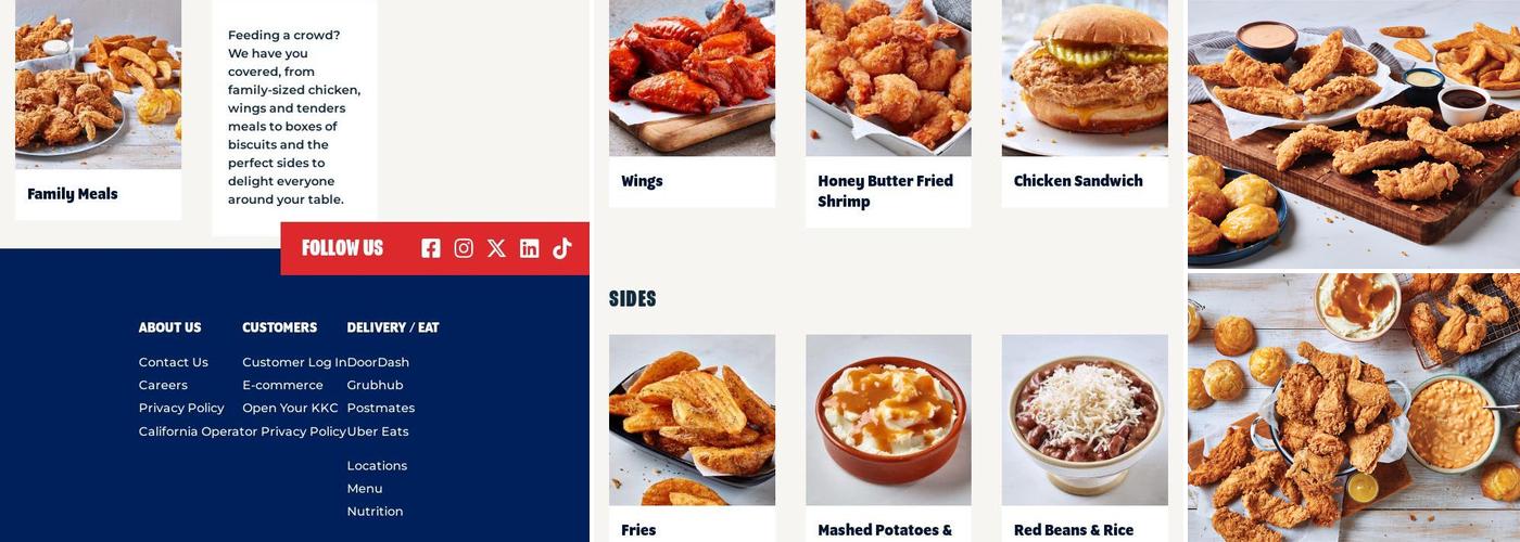 Krispy Krunchy Chicken Menu