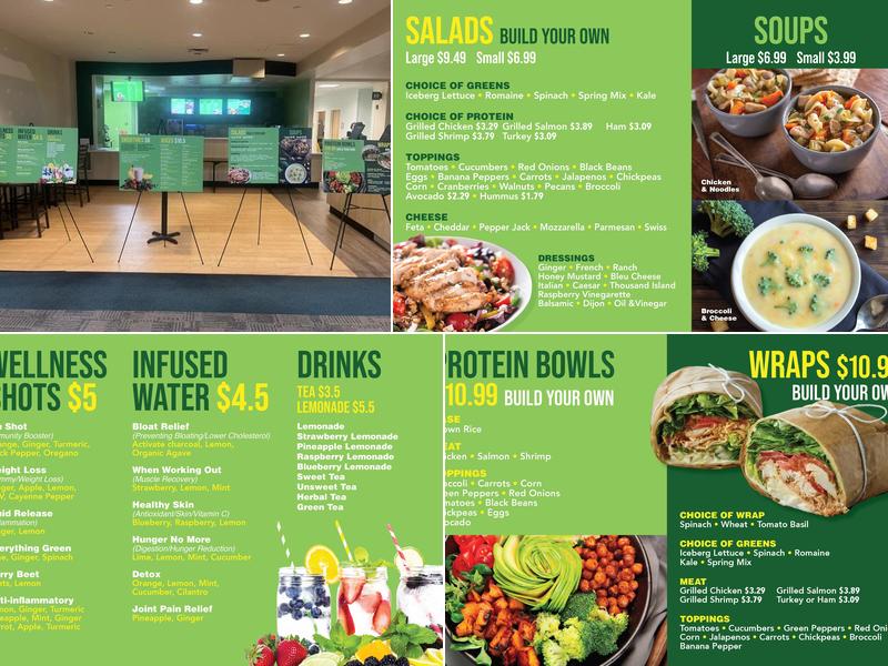Green Leaf Cafe @Mcleod Fitness Center Menu