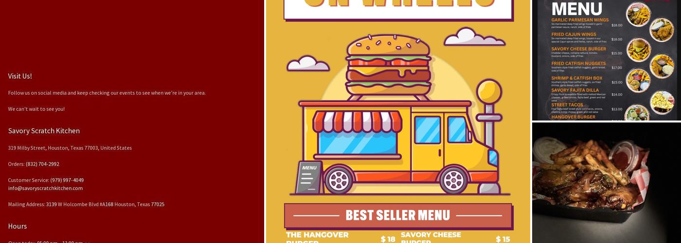 Savory Scratch Kitchen Menu