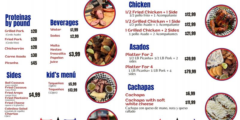 EL ESTRIBO GRILL LLC Menu