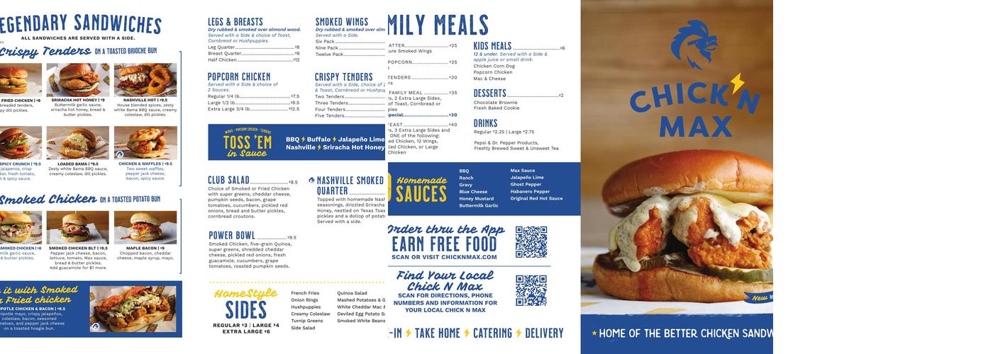 Chick N Max Menu
