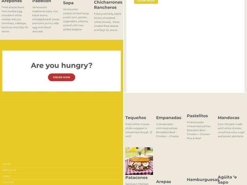 Dejavu Raild Road Square Menu