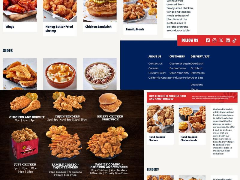 Krispy Krunchy Chicken Menu