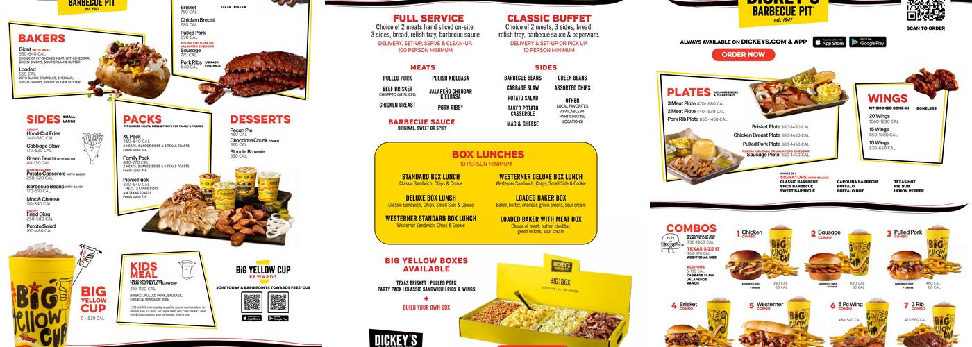 Dickey's Barbecue Pit Menu