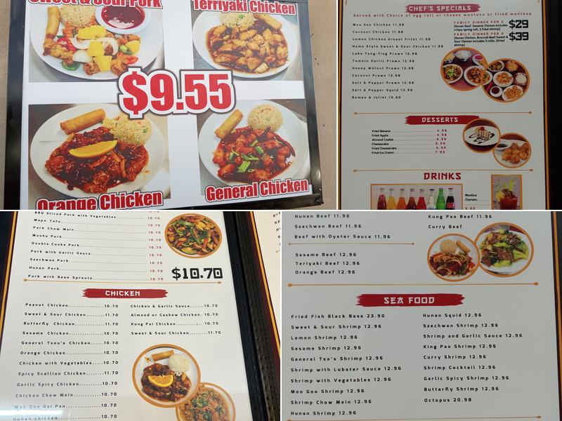 Moo Goo Chinese Restaurant Menu