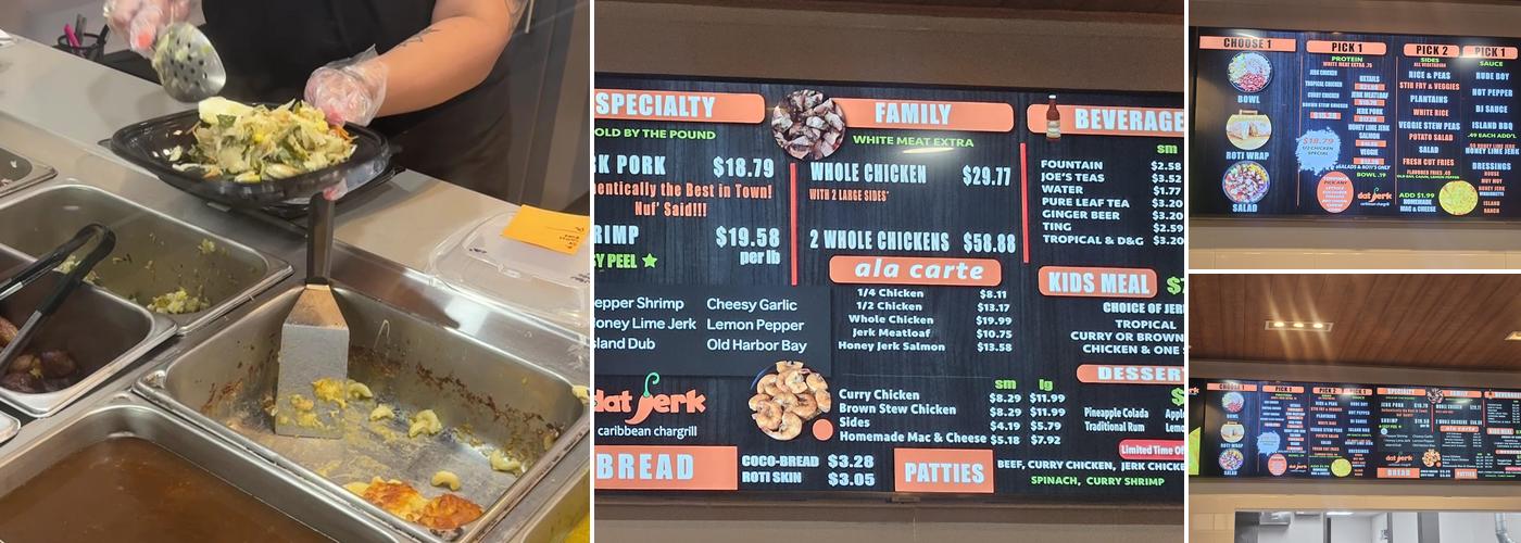 Dat Jerk Columbia Menu