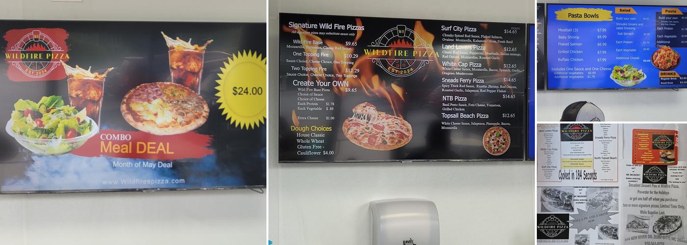 Wildfire Pizza Menu