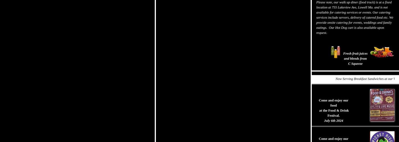 Centerville Food Truck Menu