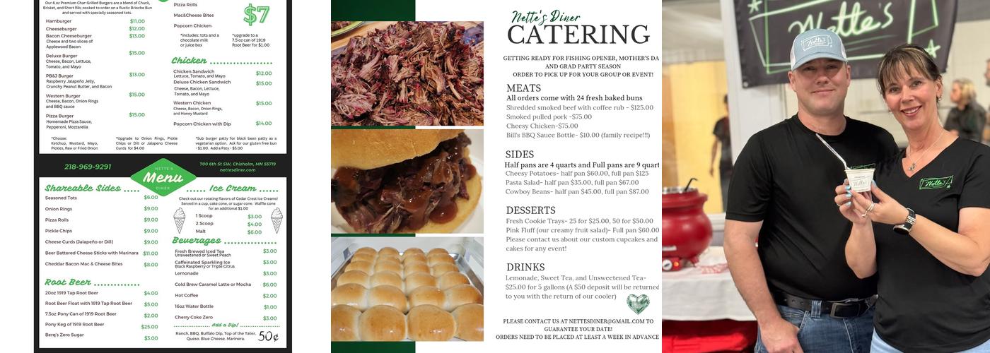 Nette's Diner & Catering Menu