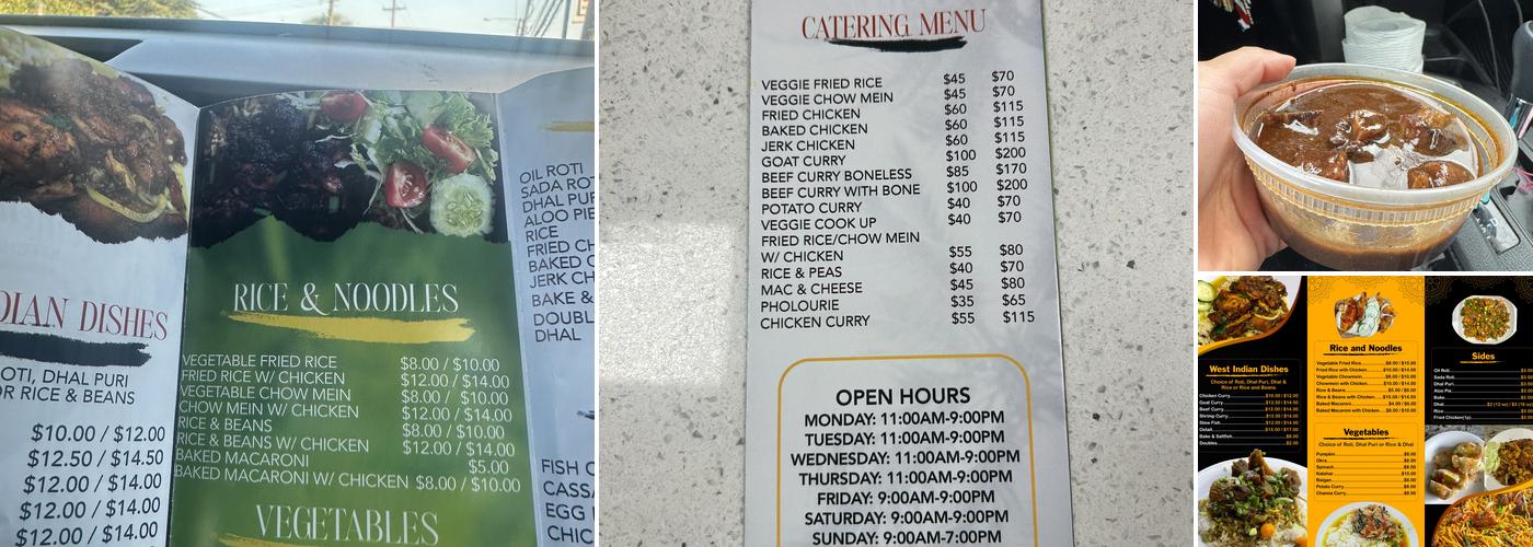 Homemade Kitchen Roti Shop Menu