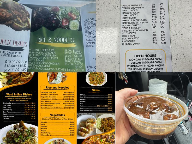 Homemade Kitchen Roti Shop Menu