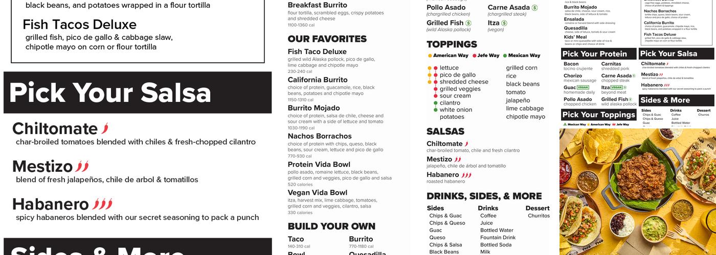 District Taco Menu