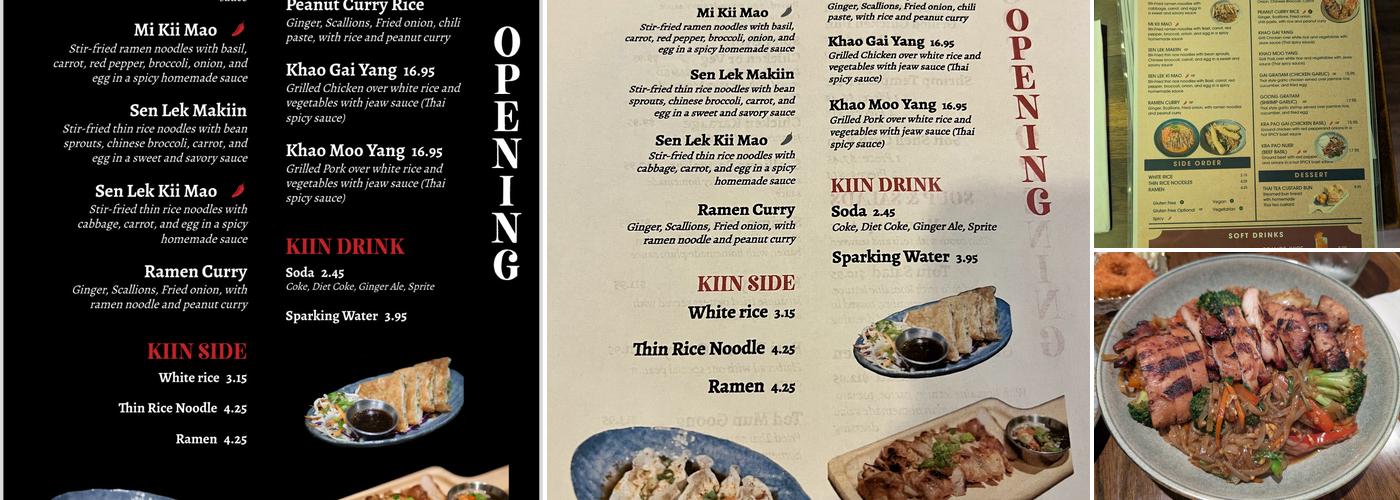 MAKIIN Menu