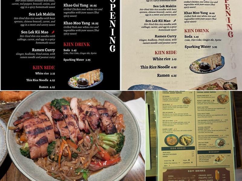 MAKIIN Menu