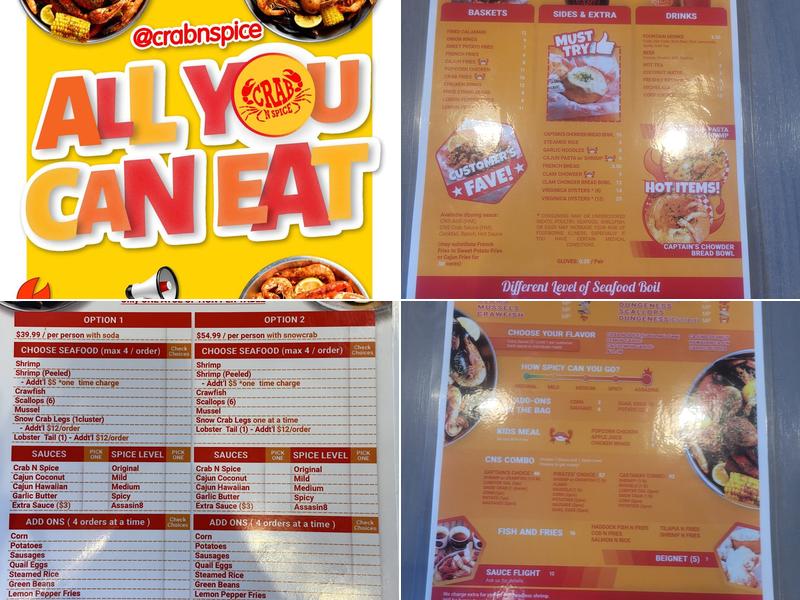 Crab n Spice Menu