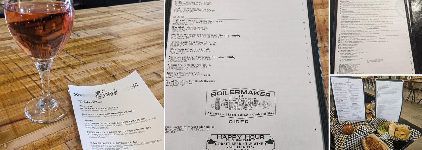 Cruise Control Kitchen and Cellar Menu