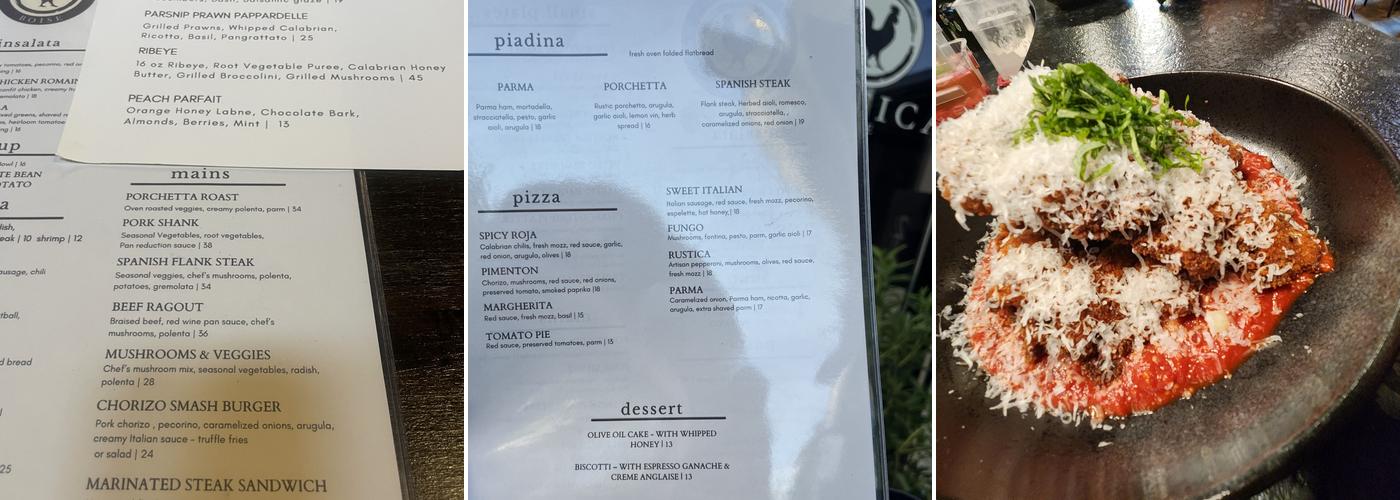 Rustica Menu