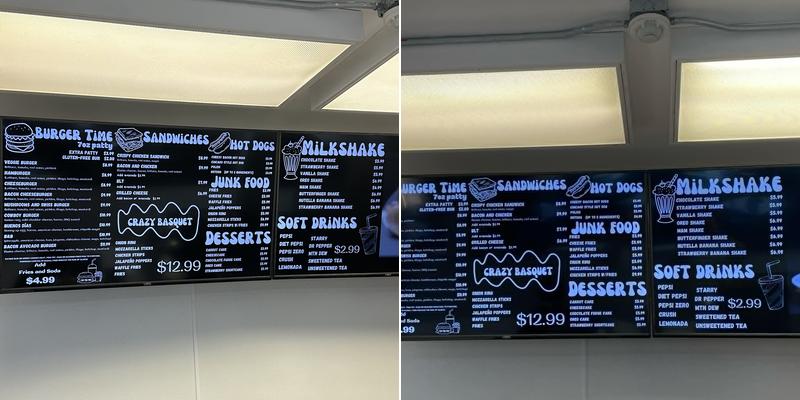 Burger Bite Menu