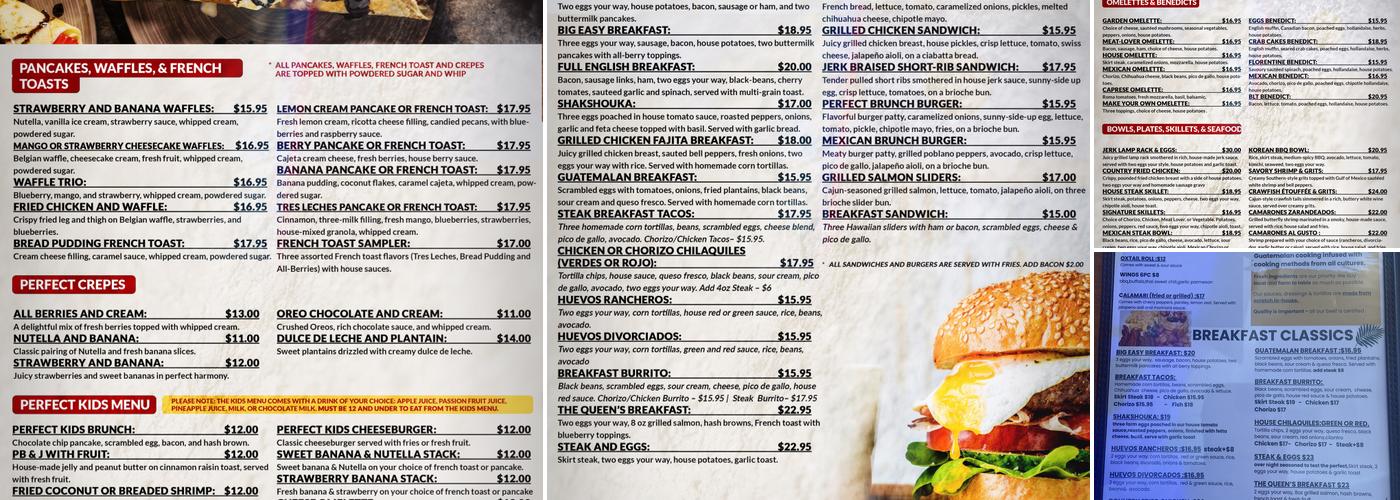 Perfect Brunch Bros Menu