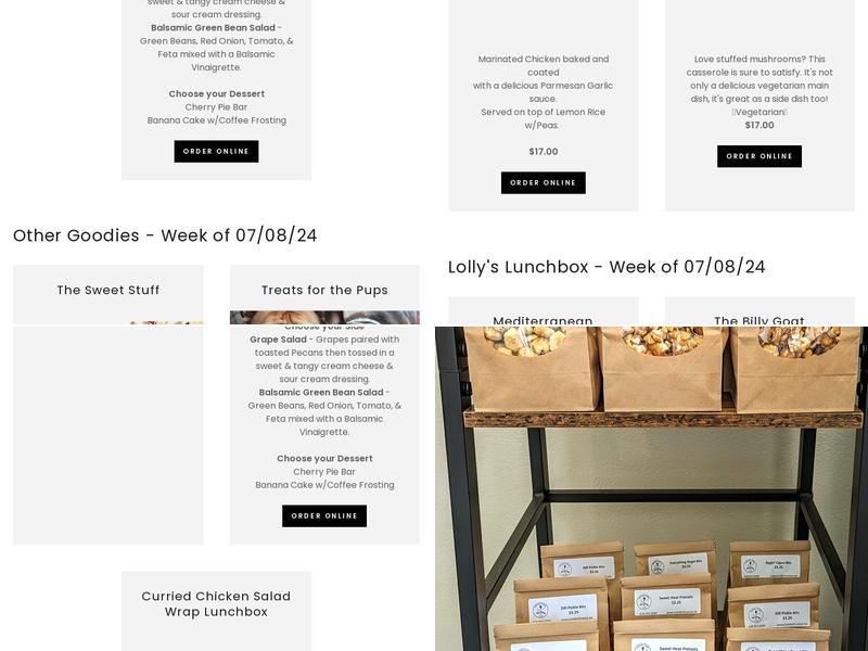 Comfort Cuisine Menu