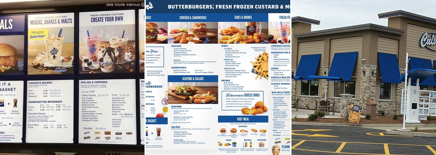 Culver’s Menu